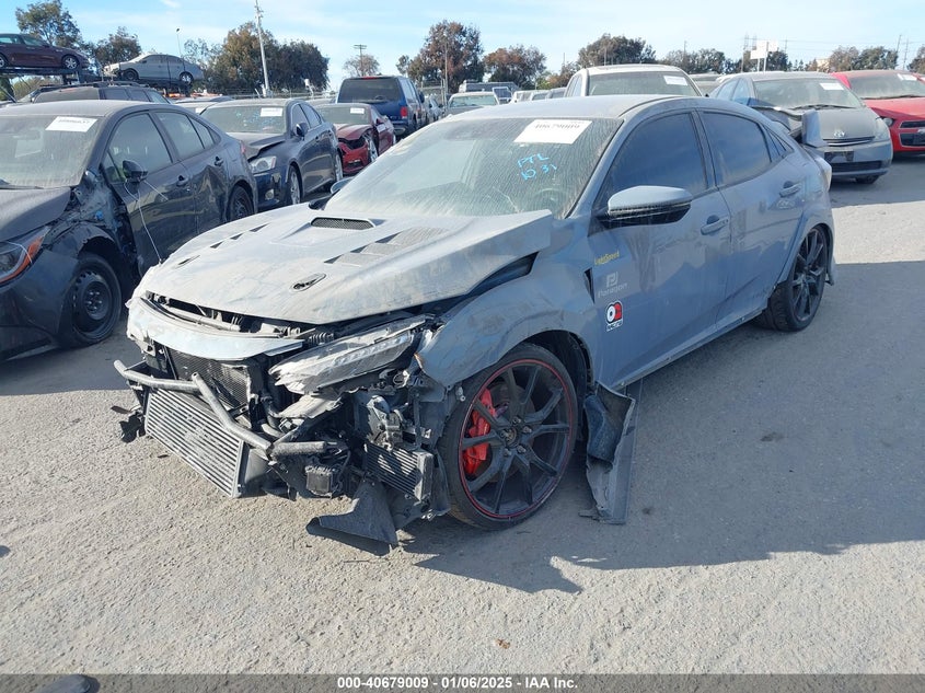 Vin: shhfk8g70lu200757, lot: 41168306, honda civic type r touring 20202