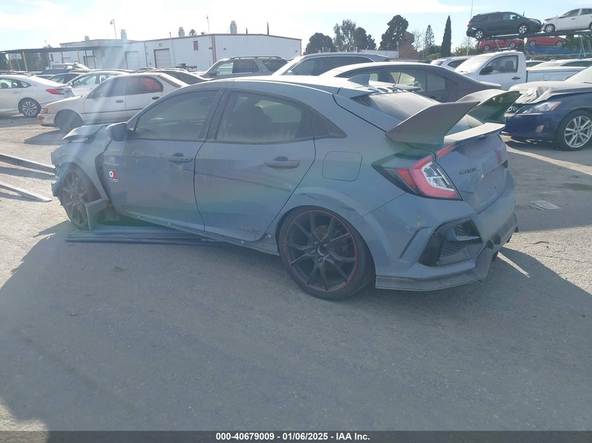 Vin: shhfk8g70lu200757, lot: 41168306, honda civic type r touring 20203