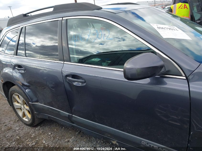 2014 Subaru Outback 2.5I Premium VIN: 4S4BRBDC9E3292635 Lot: 40679012