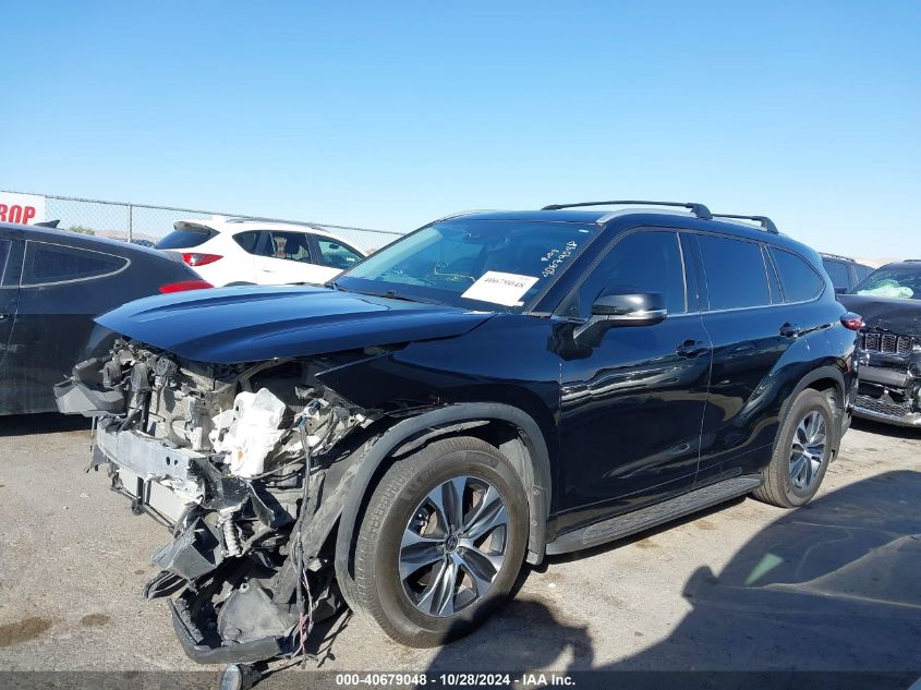 2022 Toyota Highlander Hybrid Xle/Hybrid Bronze VIN: 5TDGARAH5NS513480 Lot: 40679048