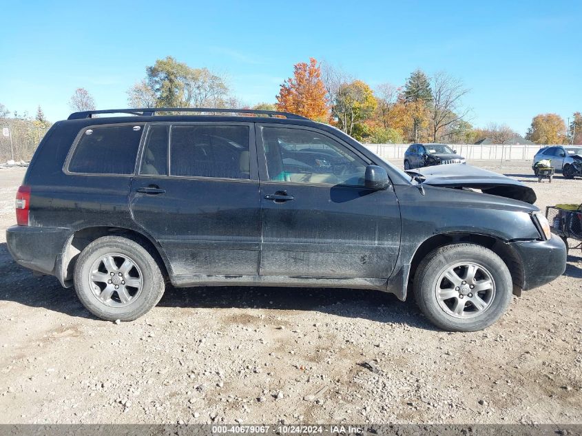 2006 Toyota Highlander V6 VIN: JTEDP21A160098041 Lot: 40679067