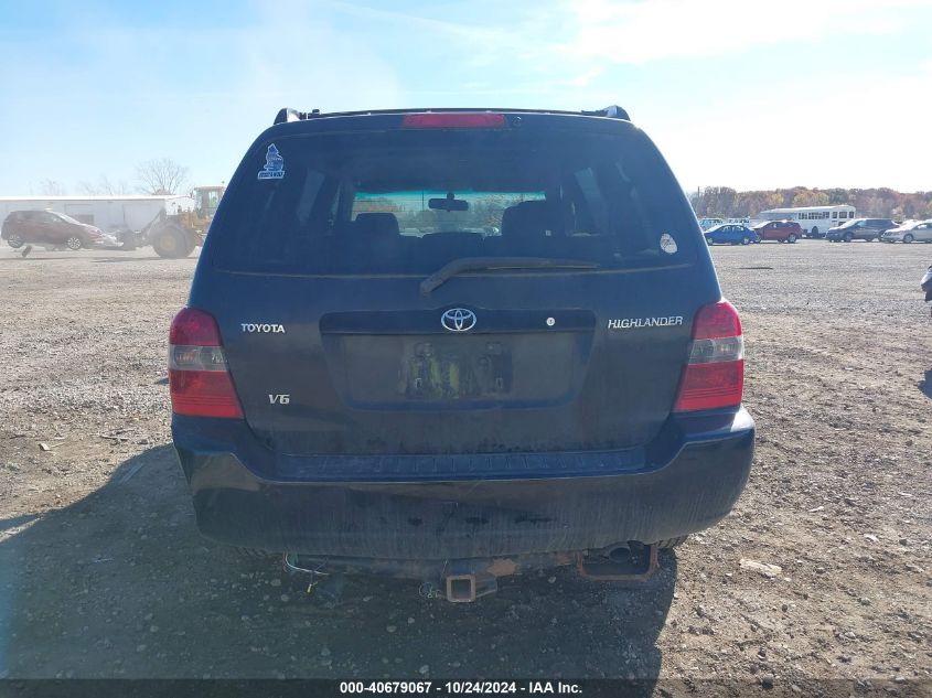 2006 Toyota Highlander V6 VIN: JTEDP21A160098041 Lot: 40679067