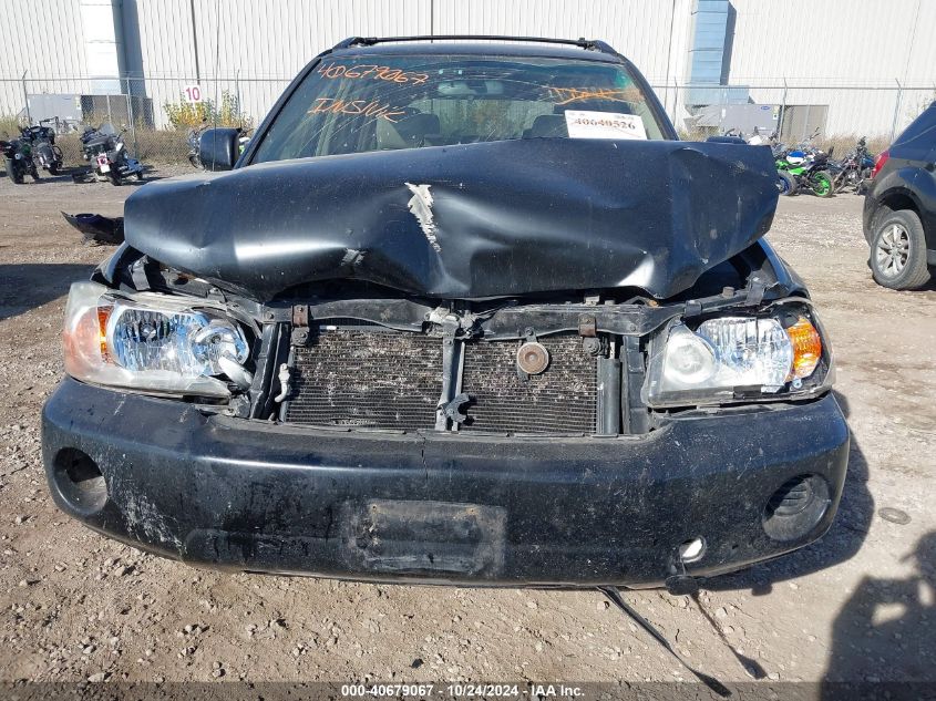 2006 Toyota Highlander V6 VIN: JTEDP21A160098041 Lot: 40679067