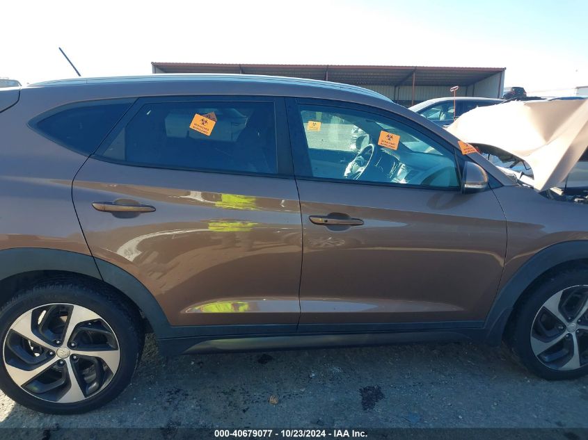 2016 Hyundai Tucson Sport VIN: KM8J33A21GU053236 Lot: 40679077