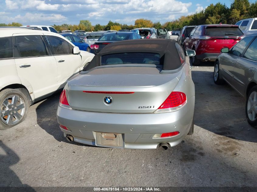 2007 BMW 650I VIN: WBAEK13567CN83144 Lot: 40679184