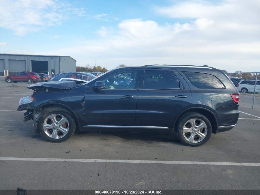 2014 Dodge Durango Limited VIN: 1C4RDJDG7EC281650 Lot: 40679190