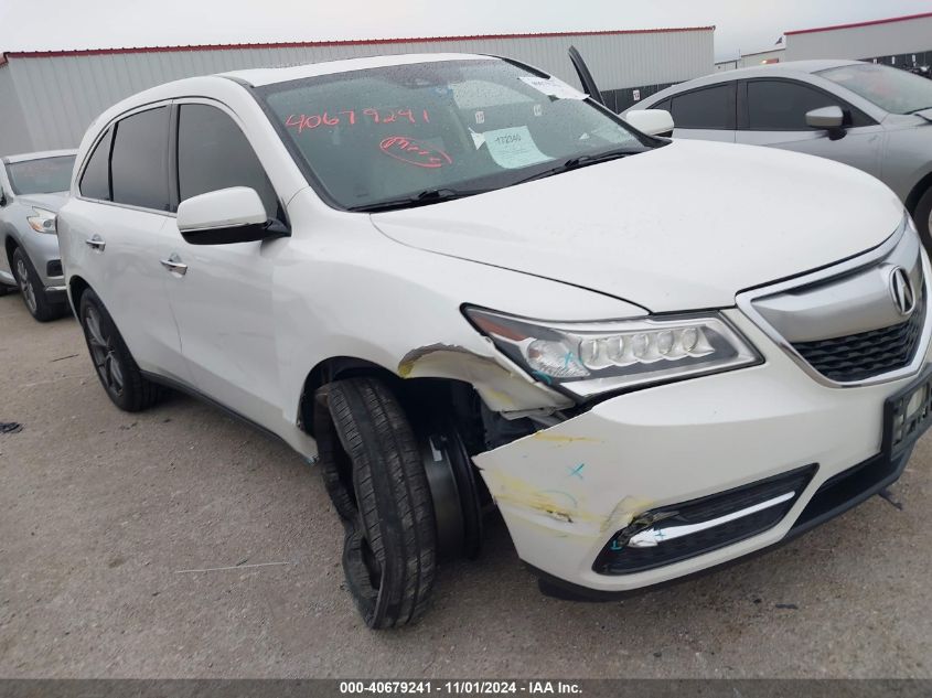 2016 Acura Mdx Technology Acurawatch Plus Packages/Technology Package VIN: 5FRYD3H47GB006193 Lot: 40679241