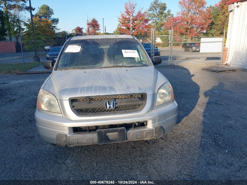 2005 Honda Pilot Lx VIN: 2HKYF18145H567522 Lot: 40679245