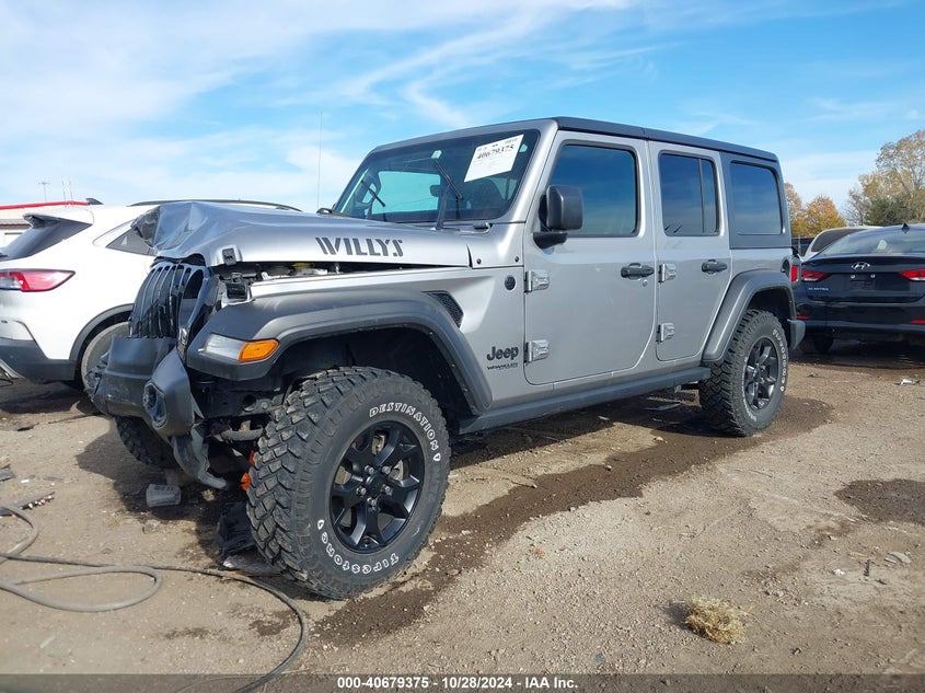 2021 JEEP WRANGLER UNLIMITED WILLYS 4X4 VIN: 1C4HJXDGXMW584670