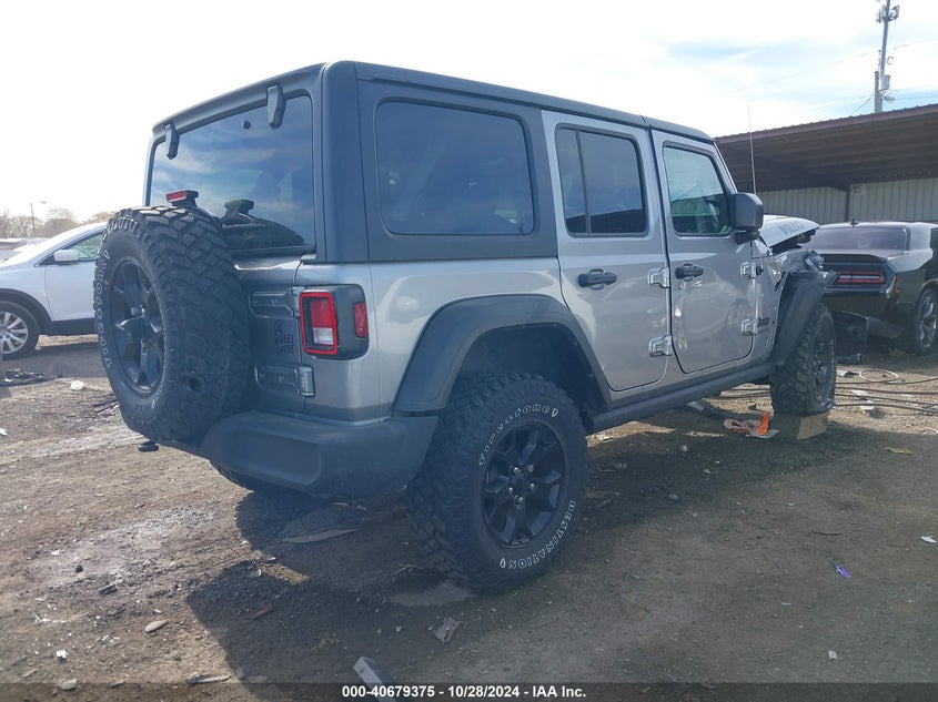 2021 JEEP WRANGLER UNLIMITED WILLYS 4X4 VIN: 1C4HJXDGXMW584670