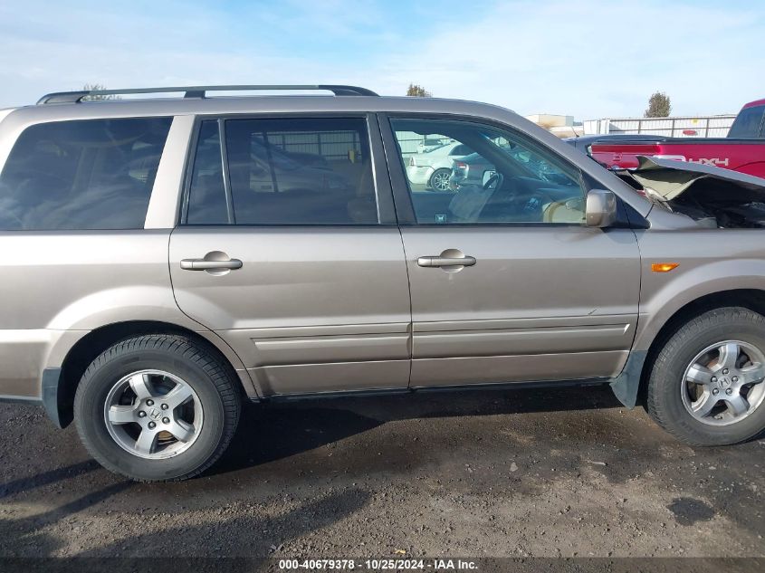 2007 Honda Pilot Ex-L VIN: 5FNYF28587B040660 Lot: 40679378