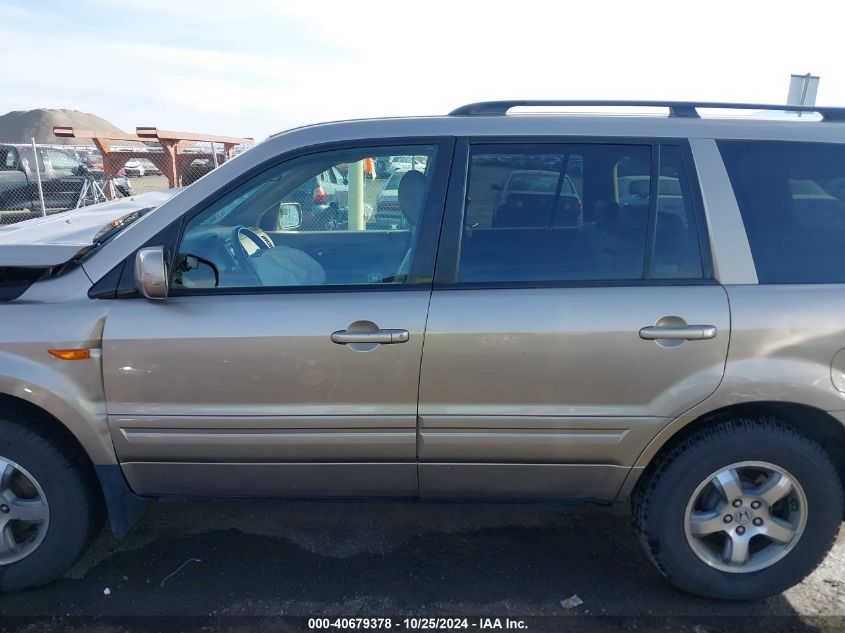 2007 Honda Pilot Ex-L VIN: 5FNYF28587B040660 Lot: 40679378