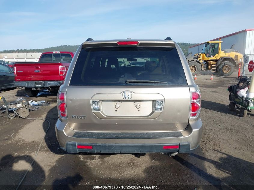 2007 Honda Pilot Ex-L VIN: 5FNYF28587B040660 Lot: 40679378