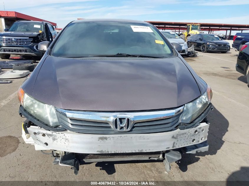 2012 Honda Civic Lx VIN: 19XFB2E52CE054304 Lot: 40679432