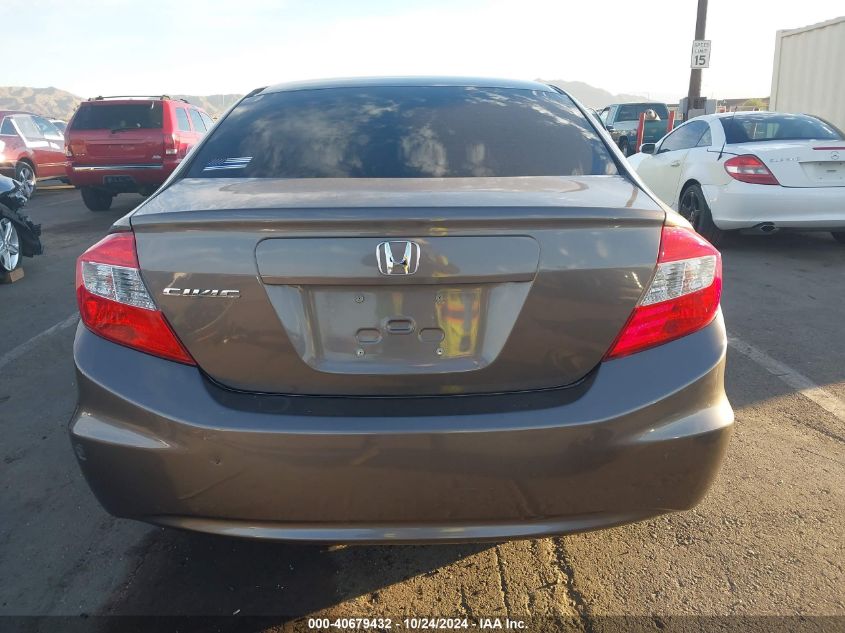 2012 Honda Civic Lx VIN: 19XFB2E52CE054304 Lot: 40679432