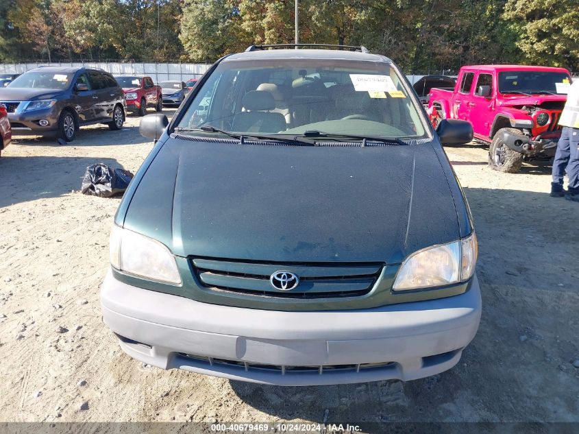 2001 Toyota Sienna Le VIN: 4T3ZF13C61U412079 Lot: 40679469