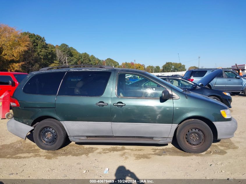 2001 Toyota Sienna Le VIN: 4T3ZF13C61U412079 Lot: 40679469