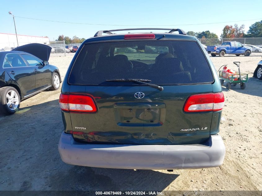 2001 Toyota Sienna Le VIN: 4T3ZF13C61U412079 Lot: 40679469