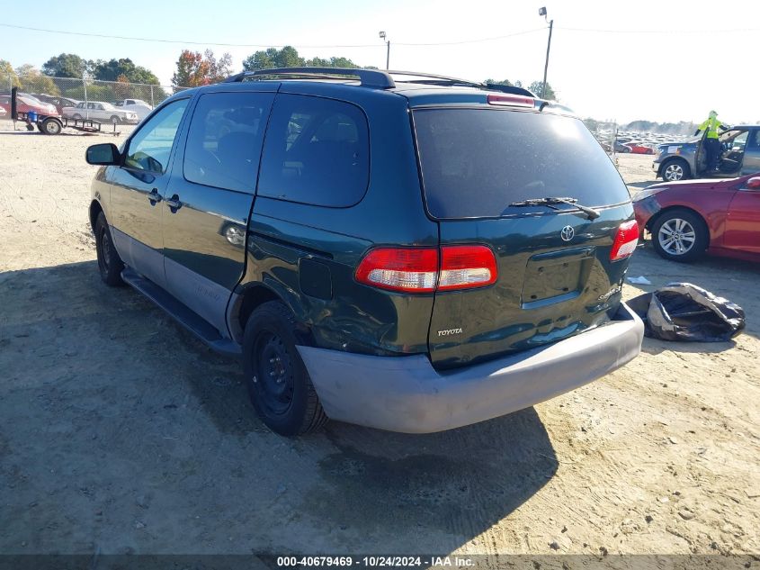 2001 Toyota Sienna Le VIN: 4T3ZF13C61U412079 Lot: 40679469