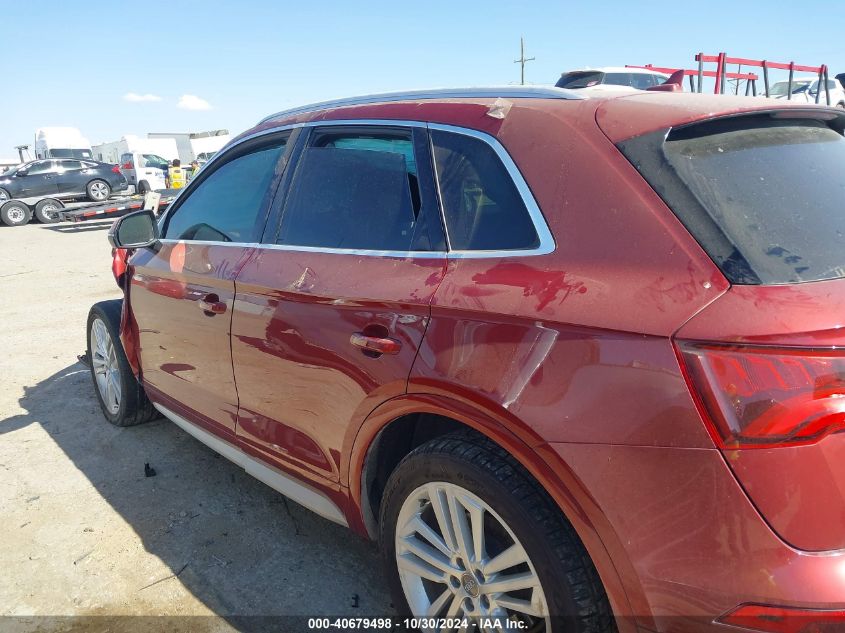 2018 Audi Q5 2.0T Tech Premium VIN: WA1BNAFY1J2149210 Lot: 40679498