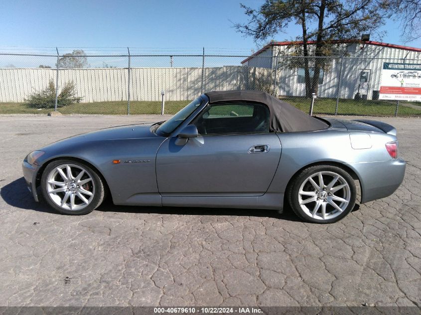 2000 Honda S2000 VIN: JHMAP114XYT003942 Lot: 40679610