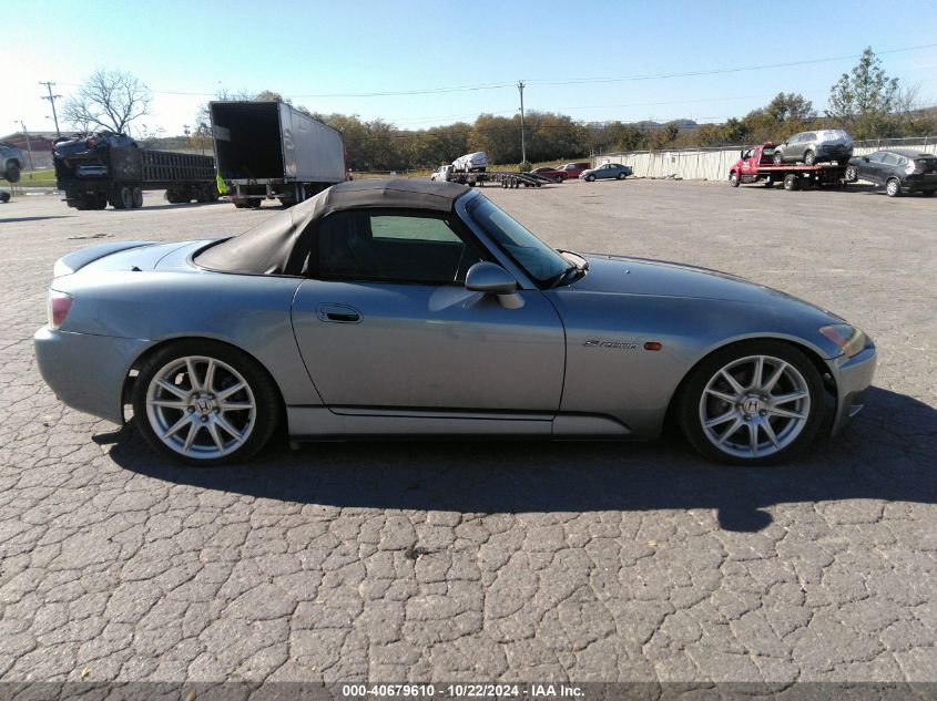 2000 Honda S2000 VIN: JHMAP114XYT003942 Lot: 40679610