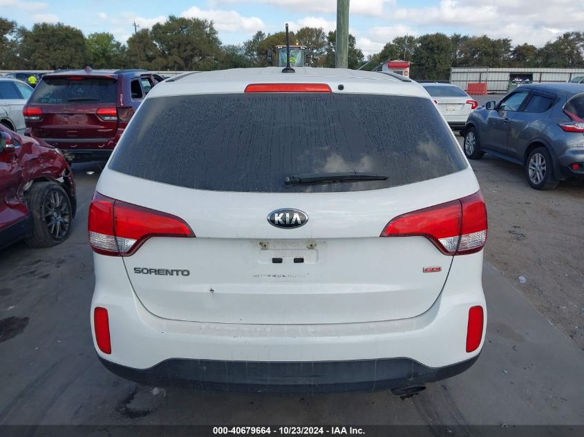 2015 Kia Sorento Lx VIN: 5XYKT3A69FG576743 Lot: 40679664