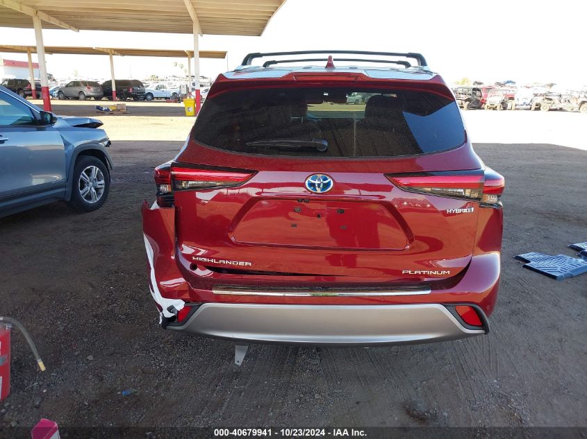 2021 Toyota Highlander Hybrid Platinum VIN: 5TDFARAH5MS006735 Lot: 40679941