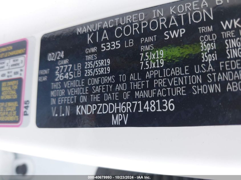 VIN KNDPZDDH6R7148136 2024 KIA SPORTAGE PLUG-IN HYBRID no.9