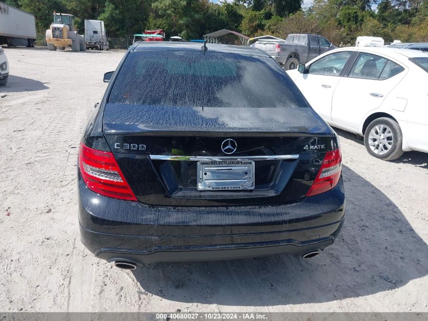 2013 Mercedes-Benz C 300 Luxury 4Matic/Sport 4Matic VIN: WDDGF8AB1DG138774 Lot: 40680027