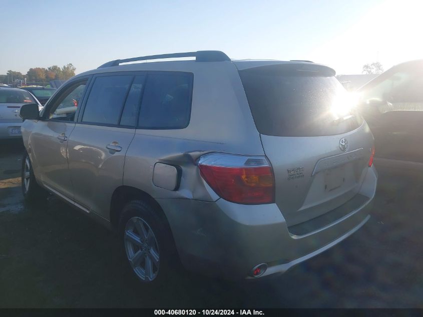 2008 Toyota Highlander VIN: JTEDS41A282065812 Lot: 40680120