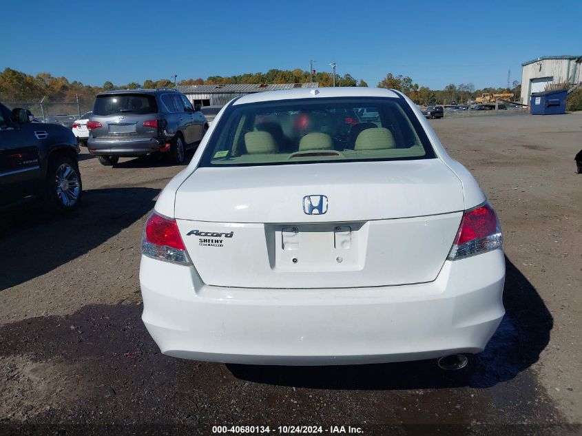 2010 Honda Accord 2.4 Ex-L VIN: 1HGCP2F80AA113476 Lot: 40680134