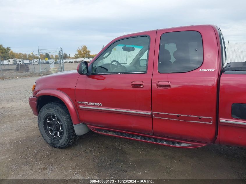 2001 Toyota Tundra Ltd V8 VIN: 5TBBT48181S128840 Lot: 40680173