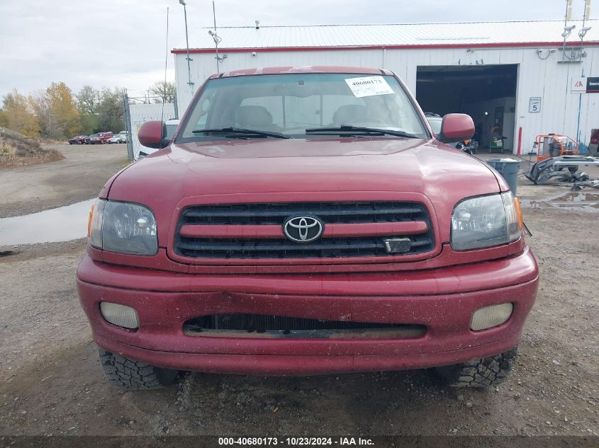 2001 Toyota Tundra Ltd V8 VIN: 5TBBT48181S128840 Lot: 40680173