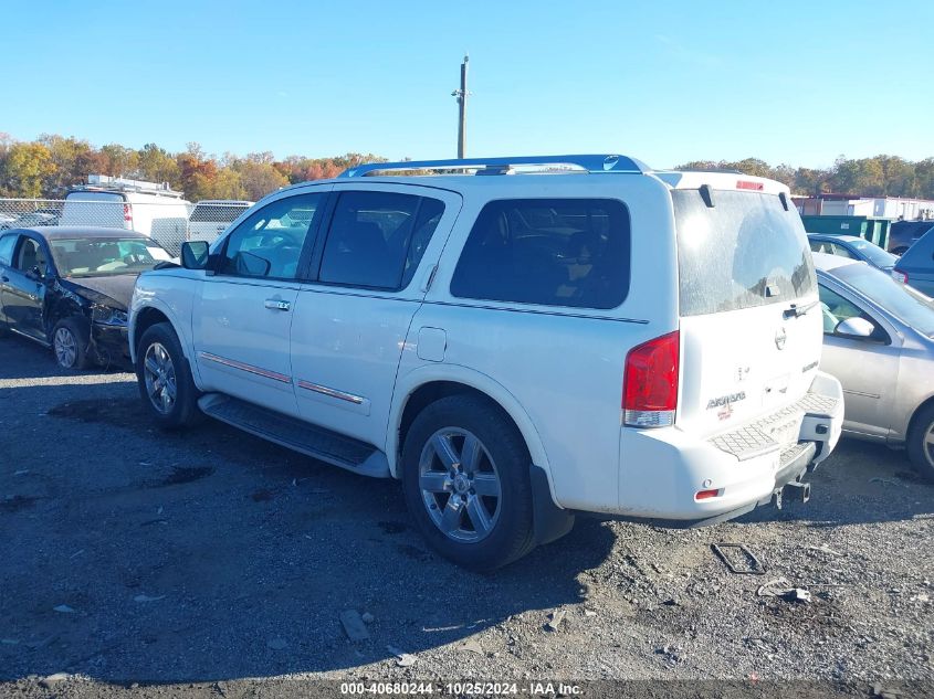 2011 Nissan Armada Platinum VIN: 5N1AA0NE8BN604967 Lot: 40680244