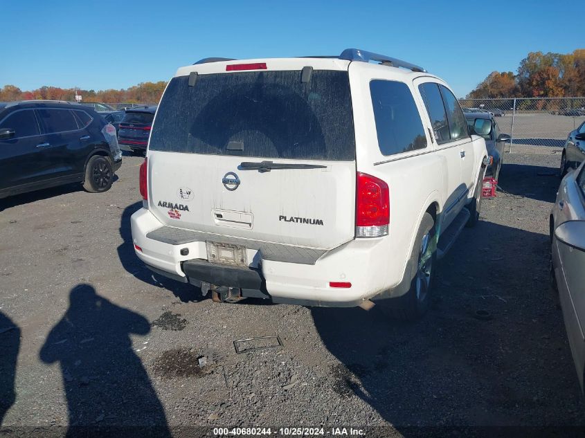 2011 Nissan Armada Platinum VIN: 5N1AA0NE8BN604967 Lot: 40680244