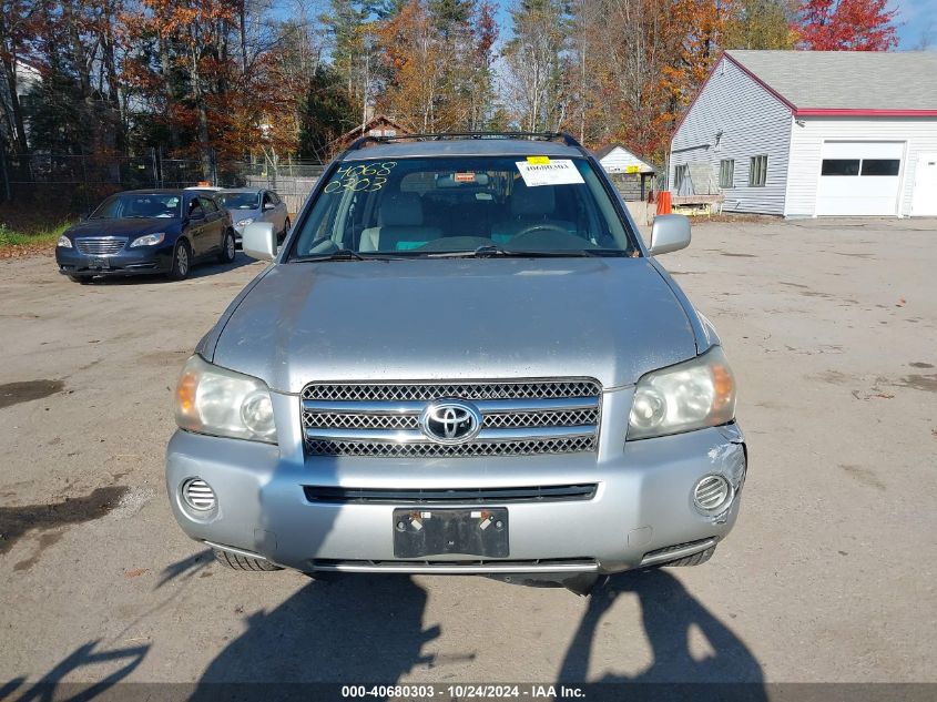 2006 Toyota Highlander Hybrid V6 VIN: JTEEW21A260005860 Lot: 40680303