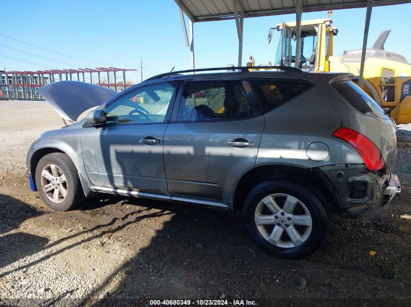 2007 Nissan Murano Sl VIN: JN8AZ08W97W646295 Lot: 40680349