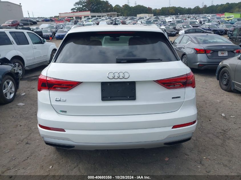 2020 Audi Q3 Premium VIN: WA1AECF38L1032776 Lot: 40680358