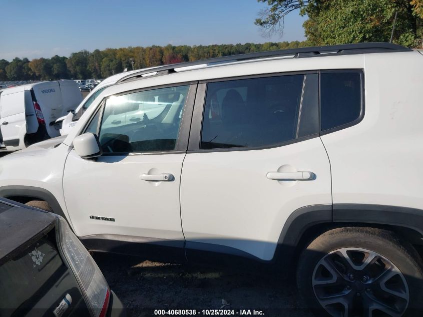 2018 Jeep Renegade Latitude Fwd VIN: ZACCJABB1JPJ59827 Lot: 40680538