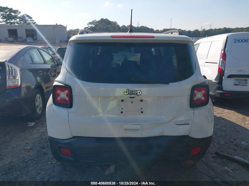 2018 Jeep Renegade Latitude Fwd VIN: ZACCJABB1JPJ59827 Lot: 40680538