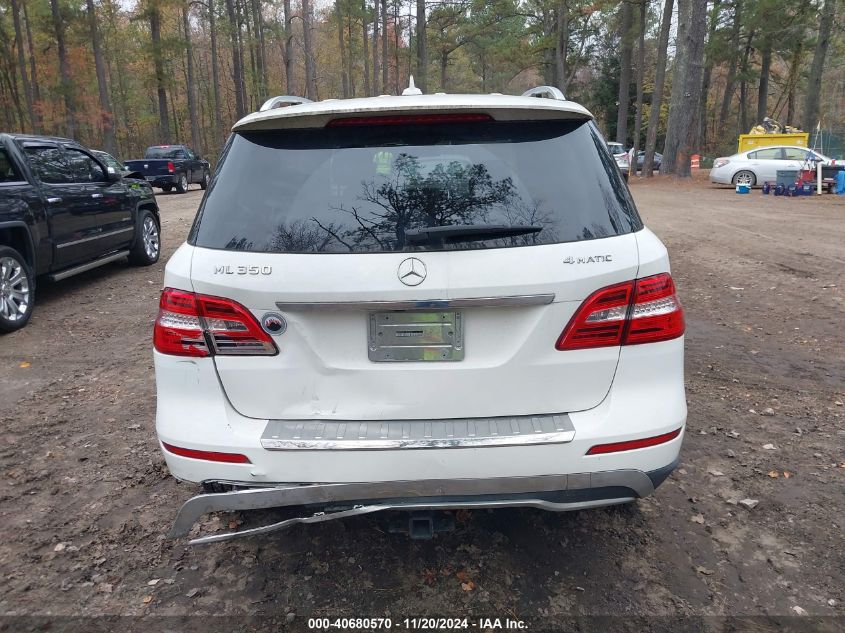 2014 Mercedes-Benz Ml 350 4Matic VIN: 4JGDA5HB7EA353401 Lot: 40680570