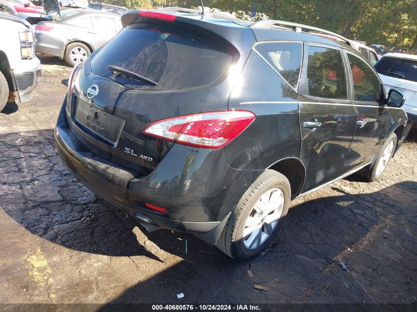 VIN JN8AZ1MW4DW321139 2013 Nissan Murano, SL no.4