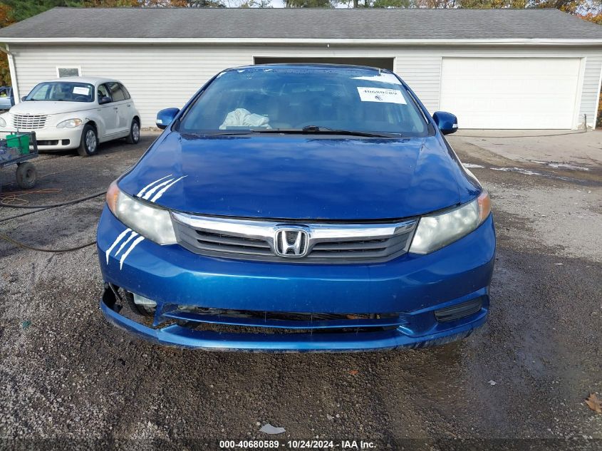 2012 Honda Civic Ex VIN: 19XFB2F85CE036243 Lot: 40680589