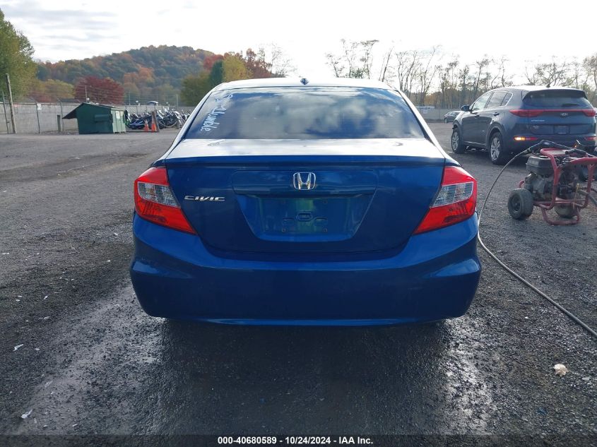 2012 Honda Civic Ex VIN: 19XFB2F85CE036243 Lot: 40680589