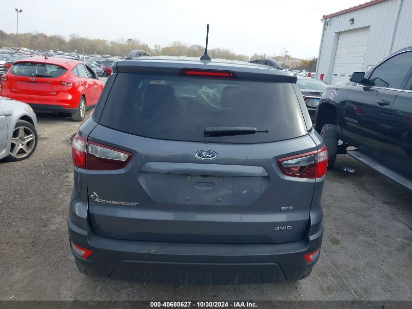 2018 Ford Ecosport Ses VIN: MAJ6P1CLXJC200410 Lot: 40680627