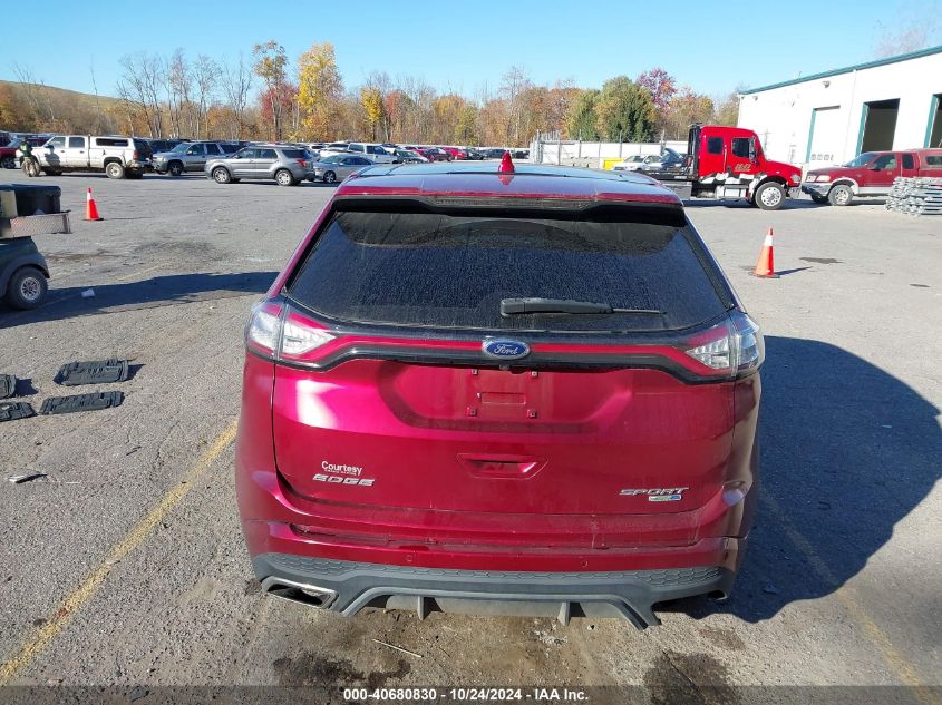 2015 Ford Edge Sport VIN: 2FMTK4AP5FBC38343 Lot: 40680830