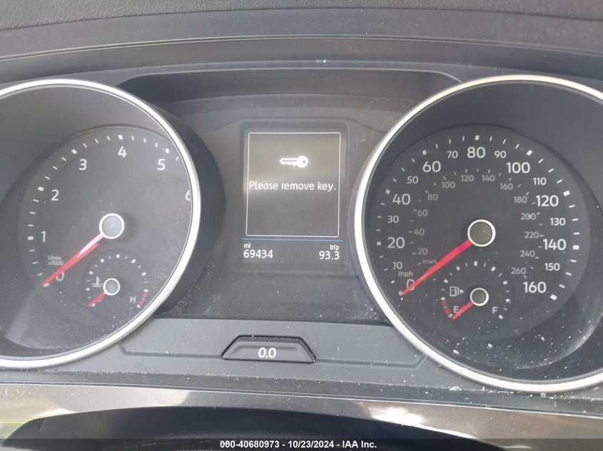 VIN 3VV1B7AX0KM056623 2019 VOLKSWAGEN TIGUAN 2.0T S