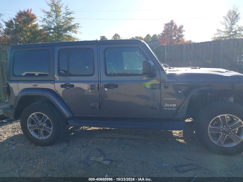 2018 Jeep Wrangler Unlimited Sahara 4X4 VIN: 1C4HJXEN6JW320337 Lot: 40680996