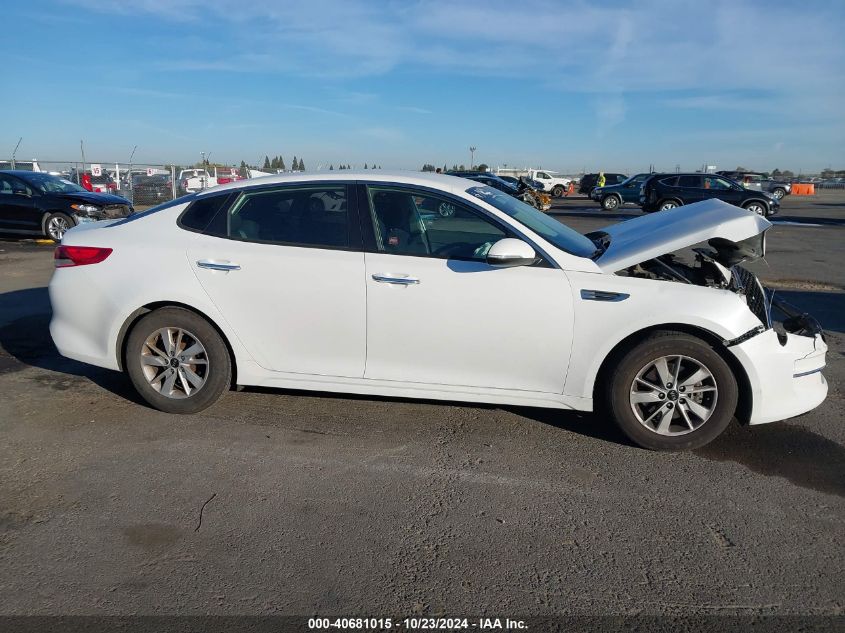 2018 Kia Optima Lx VIN: 5XXGT4L37JG195016 Lot: 40681015